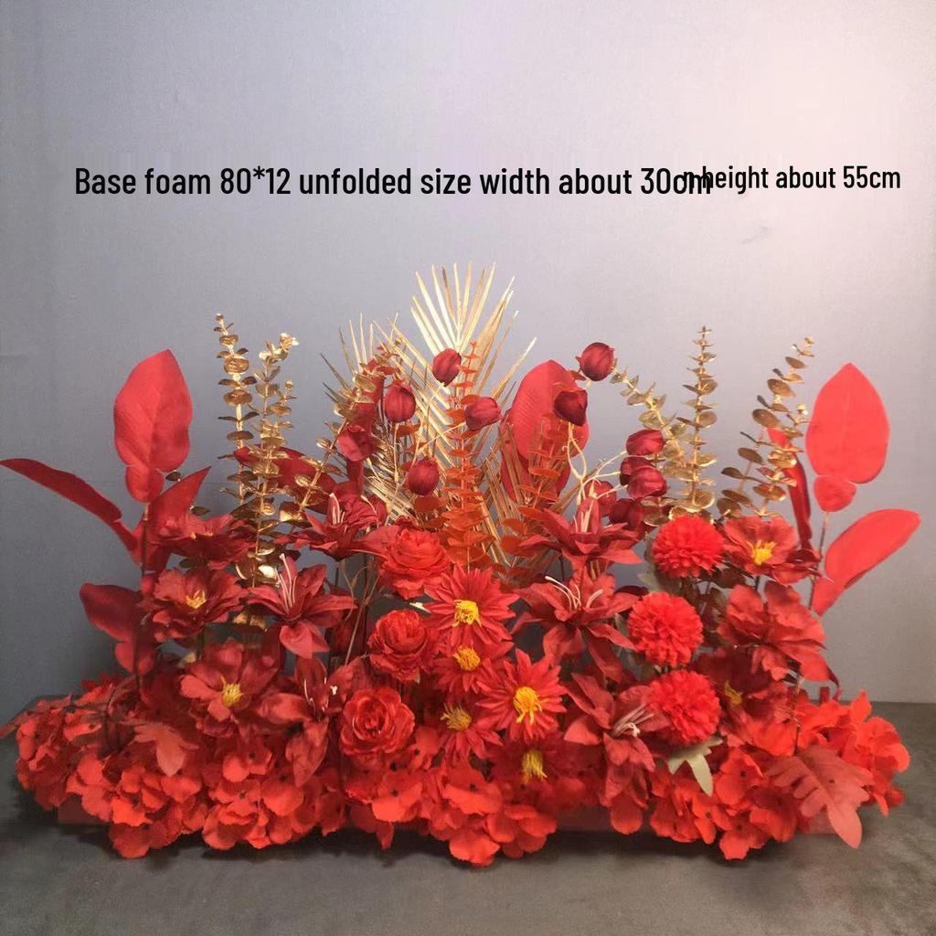 Большой набор для украшения свадебной дорожки и Т-сцены из шелковых цветов