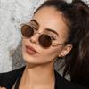 Personalized Retro Sunglasses Men'S And Women'S Trend Small Frame Round Sunglasses Metal Glasses S21243