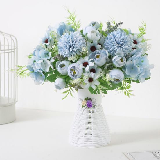 1 букет из шелковой ткани, искусственный цветок, украшение для дома и офиса, декор для свадебной вечеринки