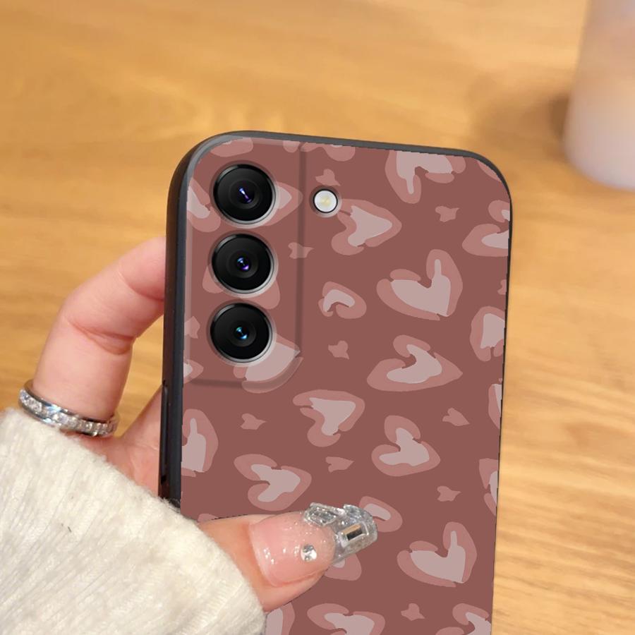 Чехол для телефона Funda для Samsung Galaxy S25 S10 S9 S21 FE S20 Ultra S26 S23 S24 Plus Note 20 8 9 10 Леопардовый принт