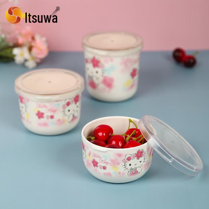 WUHE Меламиновая тарелка с отделениями и миска Hello Kitty