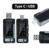 USB Type-C Тестер-измеритель постоянного напряжения/тока/мощности DC 4-25V 5A 0,96-дюймовый IPS HD-дисплей Детектор быстрой зарядки PD/QC для мобильных устройств
