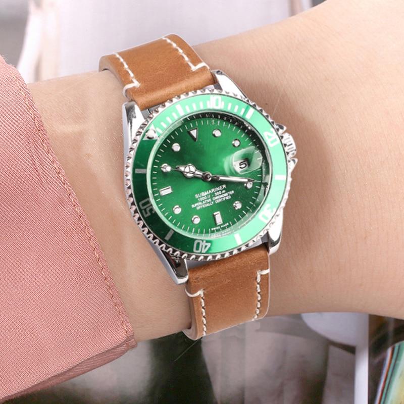 Genuine Leather Watchbands 18mm 20mm 22mm 24mm Black Dark Brown Women Men Cowhide Watch Band Strap Belt With Buckle