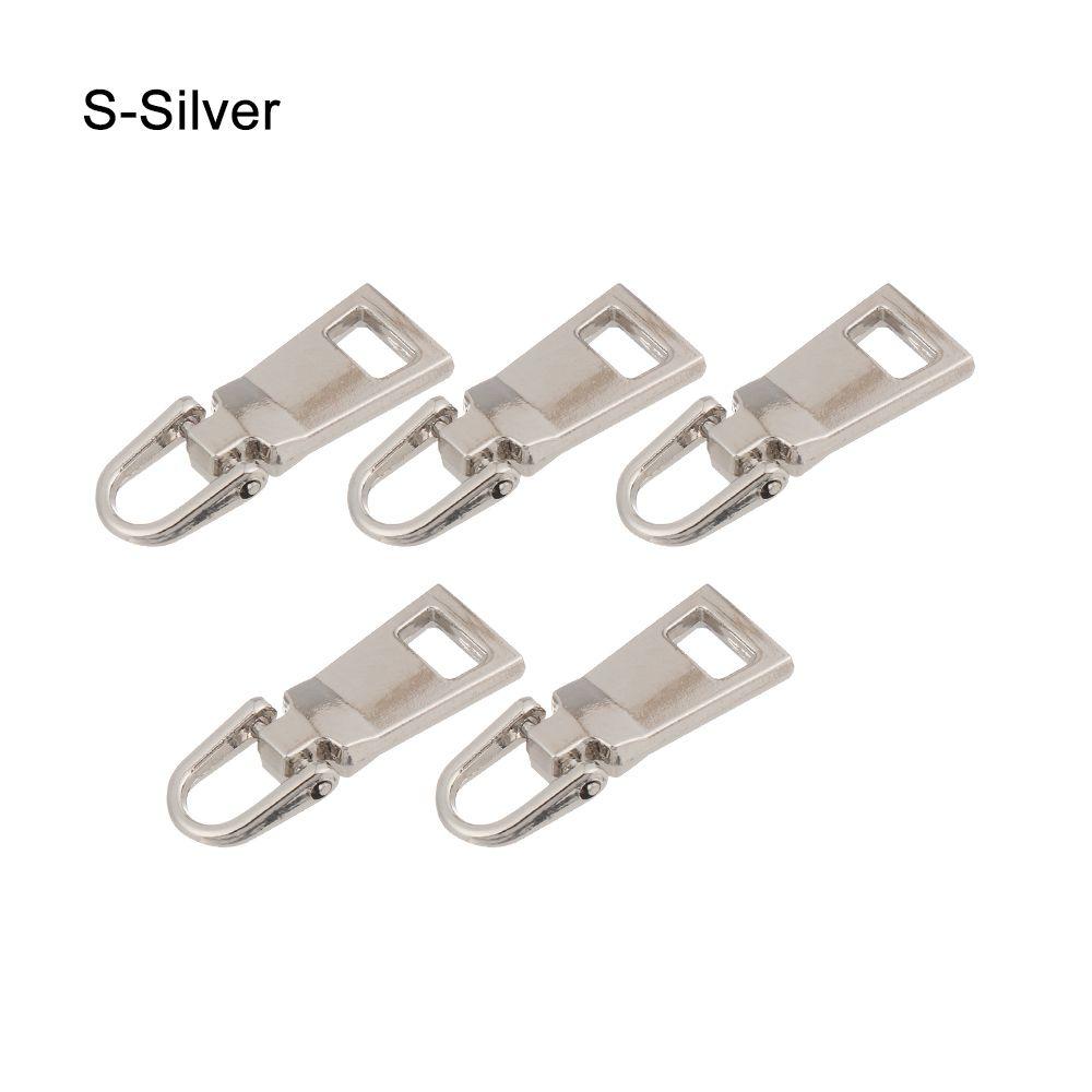 5pcs Bag Suitcase Detachable Zipper Repair Kit Metal Zipper Head Metal Zip Zipper Slider Zipper Pull