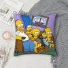 Cartoon SSimpsons Pillow Case Square DoubleSided Printing Sofa Cushion Cover Pillowcase Bedroom Bedside