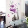 Винтажные 3D-видения ваза для цветов, наклейки на стену, домашний декор, японские съемные наклейки на стены для гостиной, спальни, крыльца, фон