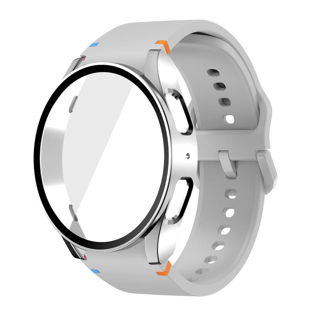 Silicone Strap for Samsung Watch 7 6 5 4 40mm 44mm 5Pro 45mm Band With Case Screen Protector Bumper cover for Wrist Accessories