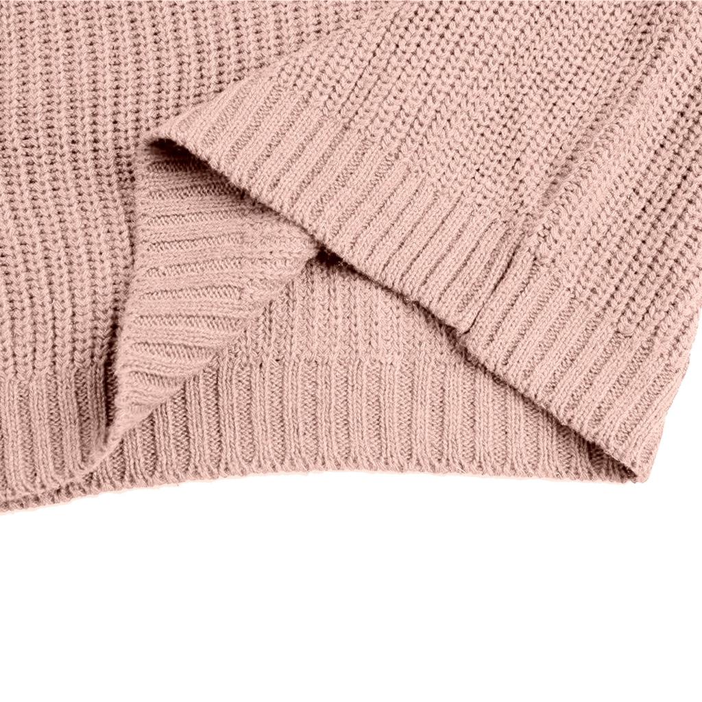 Women's Oversize Pullover High Neck Loose Casual Loose Long Sleeve Shirts Warm Long Sleeve Knitted Basic Top Tops Sweatshirt