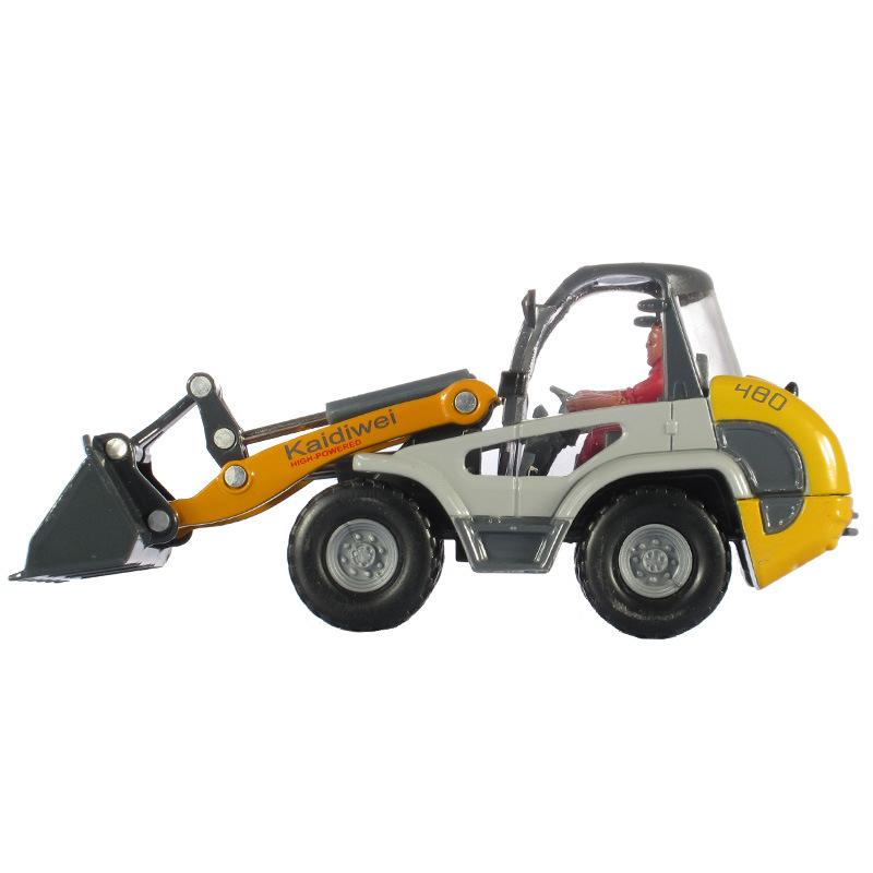 1/50 легкий бульдозер грузовик игрушечная модель литой инженерной машины миниатюрный четырехколесный коллекционный подарок для детей мальчиков малышей