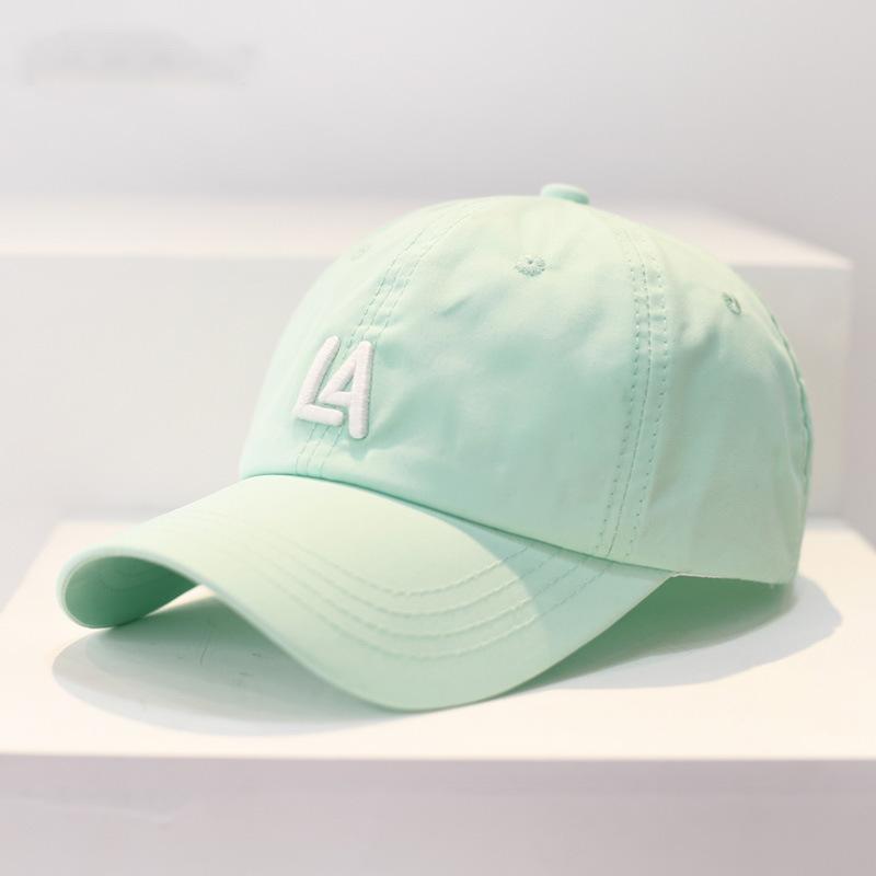 New simple letter baseball cap women's tide brand spring and summer versatile curved brim sun protection shade cap men