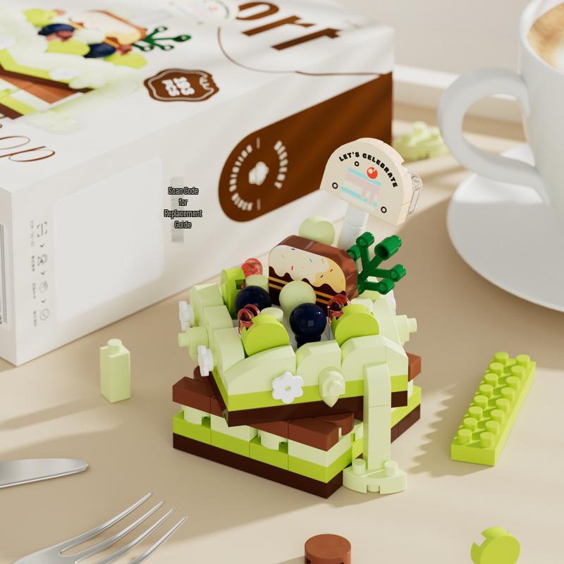 Совместимый с Lego набор для сборки торта на день рождения: Игрушка Рулет для детей - Идеальный подарок на 1 июня
