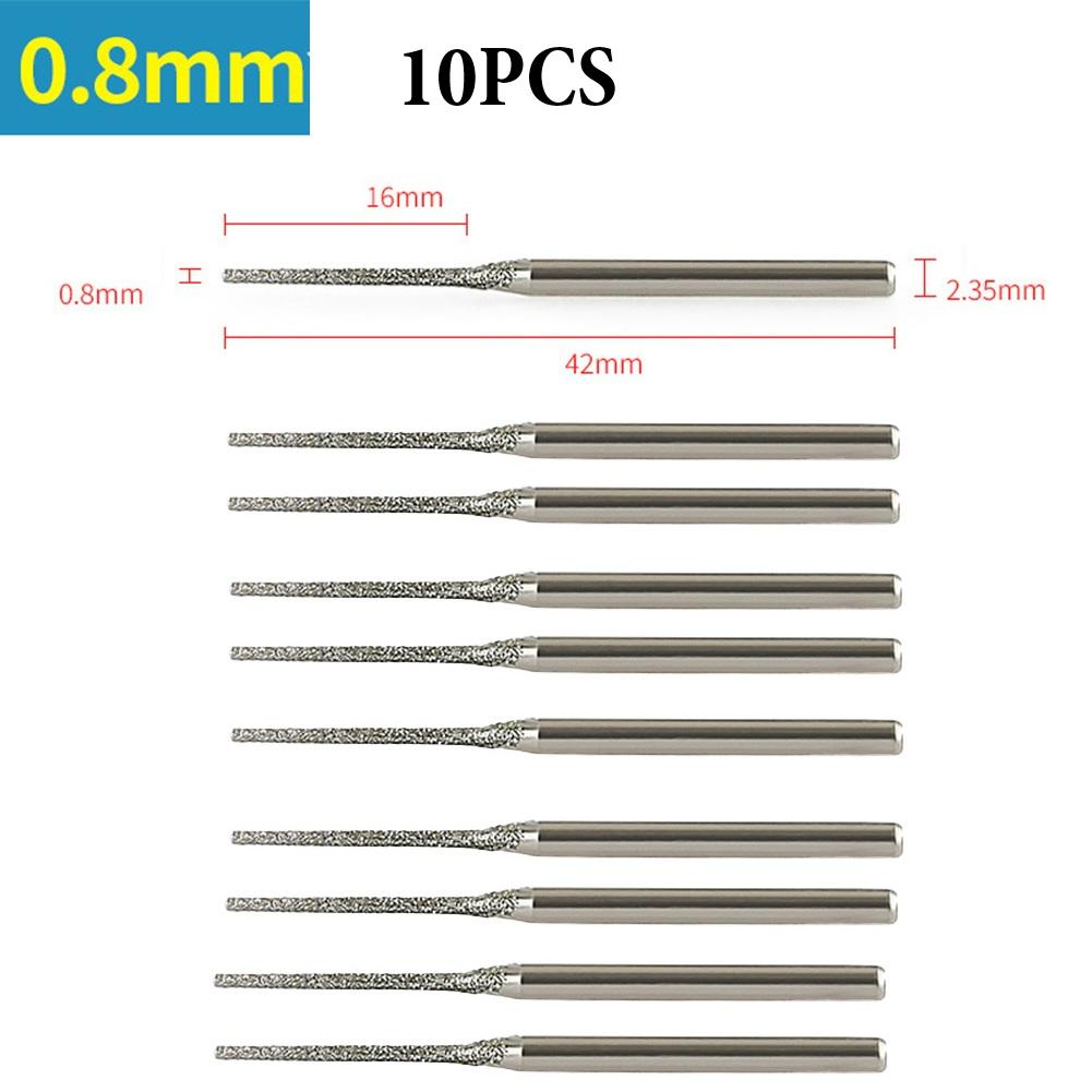 0.8mm Drill Bit Drill Bit Glass Hole Drilling 1.0mm Drill Bit 1.2mm Drill Bit