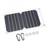 Solar Panel 10W Monocrystalline Silicon IP65 Waterproof Slim Portable Solar Panel Charger with Carabiner Suction Cup