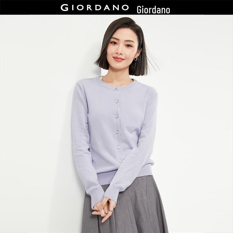 Giordano Women's Combed Cotton Anti-Pilling Knit Cardigan