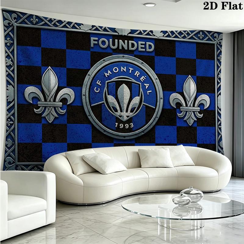 CF Montréal Wall Tapestry Aesthetic Wall Hanging Printed Fabric Blanket Decorative Tapestries for Bedroom Living Room Home Decor
