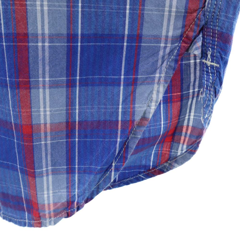 ENGINEERED GARMENTS Сделано в США Рубашка с длинным рукавом в клетку XS Синяя Мужская Б/у