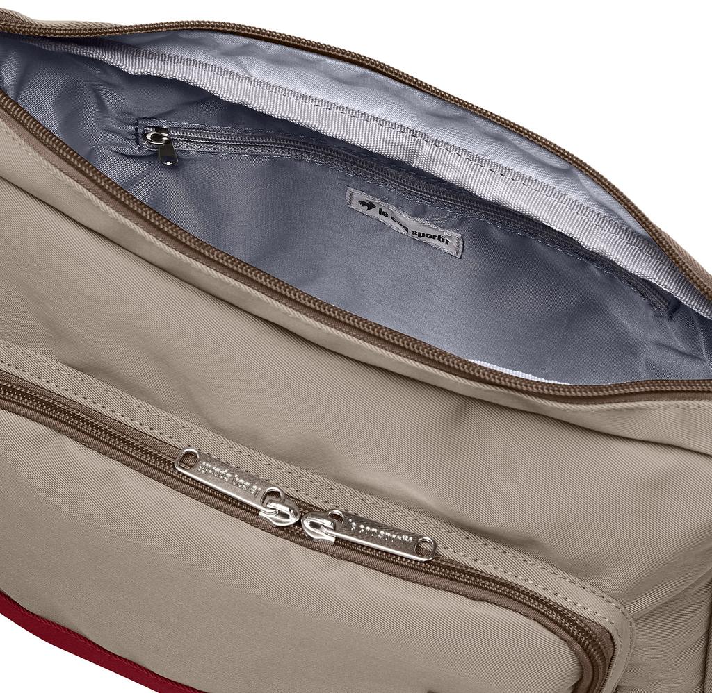 Сумка Coq Shoulder Andilee gray [Le Sportif], водоотталкивающая, нейлон, двухцветная, 36389, серия, женская,