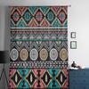 Color Ethnic Pattern Theme Art Tulle Sheer Curtains for Living Room the Room Bedroom Kitchen Decoration Voile Organza Curtains