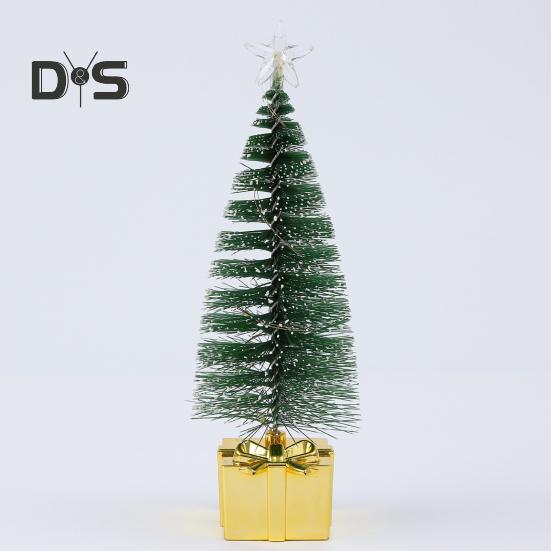 4 шт. маленьких елочных украшений со светодиодными лампами на батарейках реалистичные мини-настольные аксессуары для рождественской елки