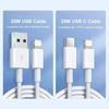 PD 20W For Apple Original Fast Charging USB C Cable For iPhone 14 13 12 11 Pro Max Plus XS Fast Charger USB To Lightning Cable