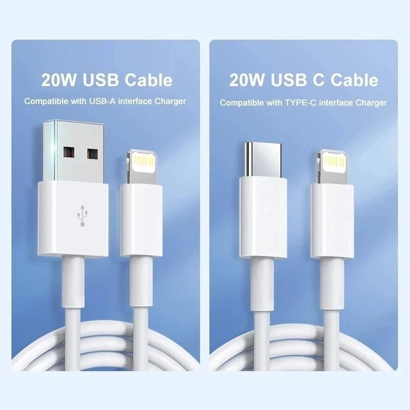 PD 20 Вт для Apple, оригинальный кабель USB C для быстрой зарядки для iPhone 14 13 12 11 Pro Max Plus XS, быстрое зарядное устройство, кабель USB-Lightning