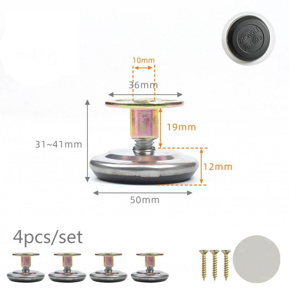 4pcs Screw-in Base Furniture Support Leg Floor Protector Adjustable Feet Leveling Feet Table Chair