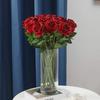 Velvet Rose Twig Artificial Flowers Decorations for Vase 50 Red