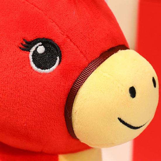 Плюшевая кукла Лошадь Счастливая Лошадь Год Лошади Талисман Украшение Фестиваль Благоприятный Новый