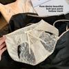 Lady Spring and Summer Leopard Print Soft Lace Hollow Sexy Pure Desire Wind Beautiful Hip Mid Waist Underwear