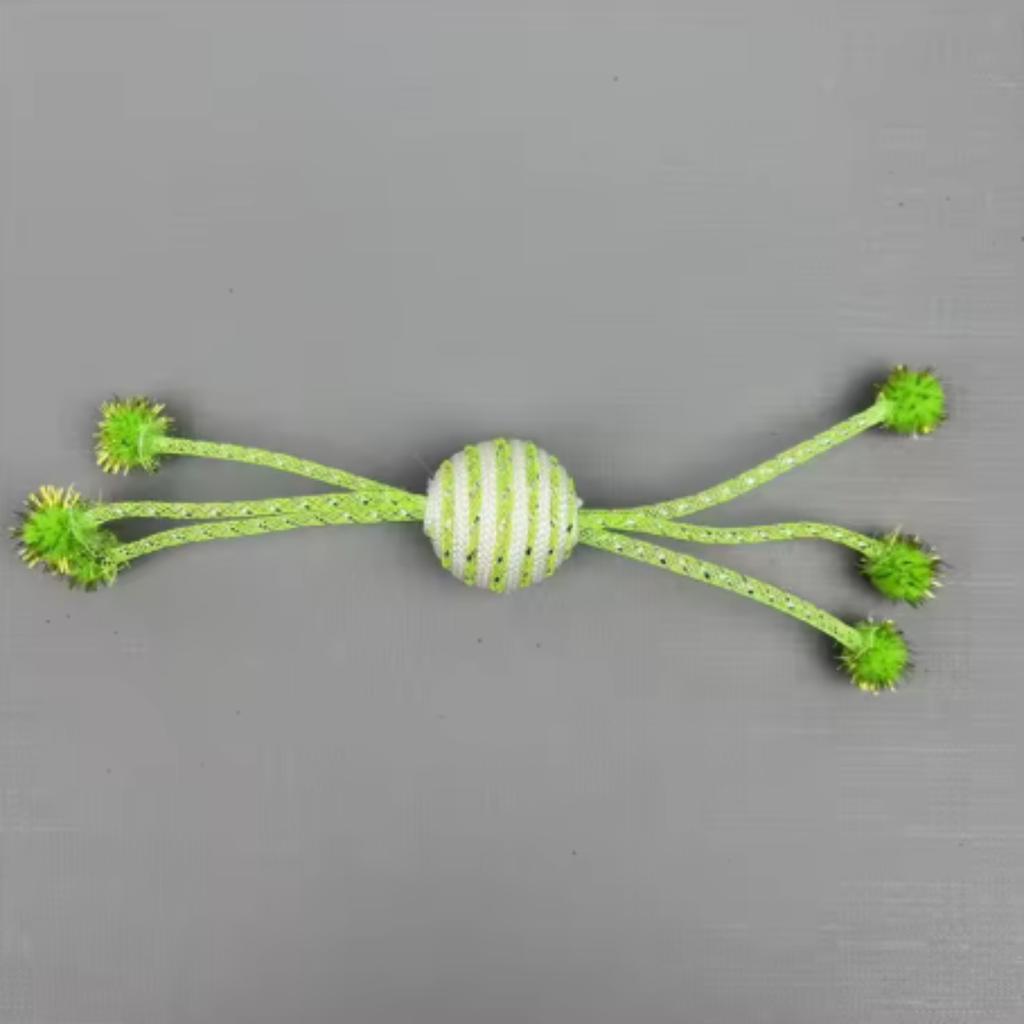 Cat Toy for Cats Network Tube Wrapping Rope Ball Kitten Self Hi Toy Playing Six Claw Ball Cat Toys Interactive