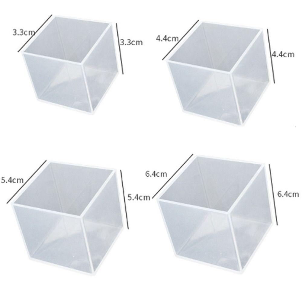 Глубокие квадратные кубические формы, большие формы из эпоксидной смолы, форма для кубических свечей, изготовление ювелирных изделий