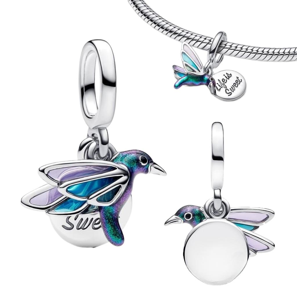 Оригинальные медные шармы «Синяя звезда», цветы, бабочки, сердца, бусины-медузы для ожерелья, браслета «сделай сам», подарок, ювелирные изделия