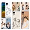 Phone Case for Samsung A13 A15 A25 A51 A71 A21S A11 A12 A31 A52 A41 A23 A53 A73 A32 5G A03S A05s Cover Baby Girl Mom Family