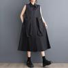 Sleeveless Plus Size Cotton Vintage New In Dresses for Women Casual Loose Long Summer Shirt Dress