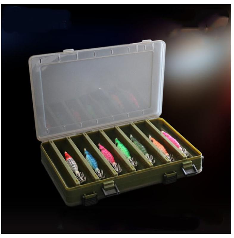 Ящик для рыбалки, 14 отделений, аксессуары для рыбалки, коробки для крючков для хранения, двусторонняя высокопрочная коробка для рыболовных приманок, коробка для снастей