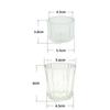 Wedding Glass Clear Creative Tea Light Jars Candlestick Stand Candle Holder Candle Pillar