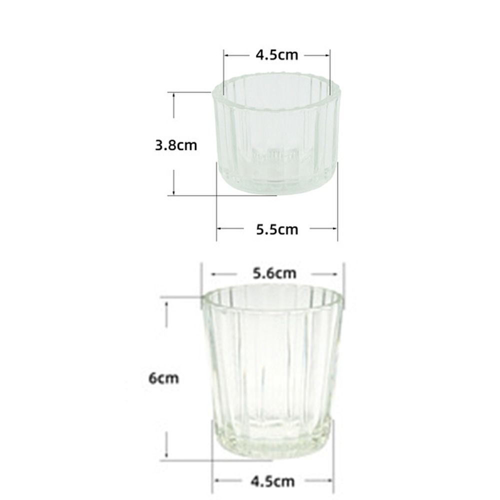 Wedding Glass Clear Creative Tea Light Jars Candlestick Stand Candle Holder Candle Pillar