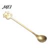 Cute Animal Handle Spoon Stainless Steel Coffee Spoon, Long with Bull Head Decor, Gold Multifunctional Stirring for Milk Tea Yogurt Jam Acid