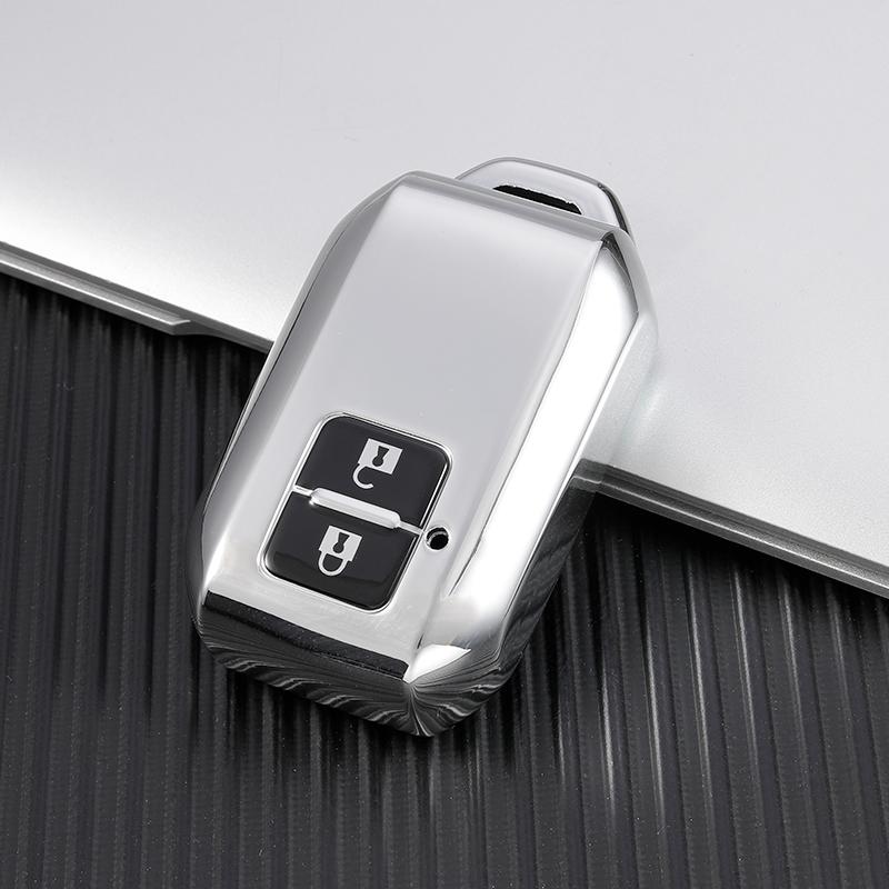 Чехол для ключа автомобиля из мягкого ТПУ с 2 кнопками для Suzuki Swift Wagon R Monopoly Type Keyless Shell Remote Protector Accessories
