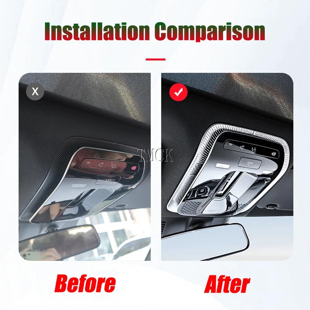 For Mercedes Benz E C GLC EQE Class AMG W214 W206 X254 W254 V295 2022-2025 Car Accessories Roof Front Reading Lamp Trim Cover