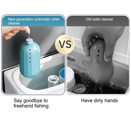 Toilet Cleaner with Lanyard Design High-Concentration Cleaning Fluid Automatic Cleaning Function Hanging Toilet Bowl Cleaner