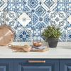 RoomMates Wall Paper Blue Removable Mediterranean Tile 1 Roll 52 X 503cm Japanese Import RMK11083WP [Regular Product]