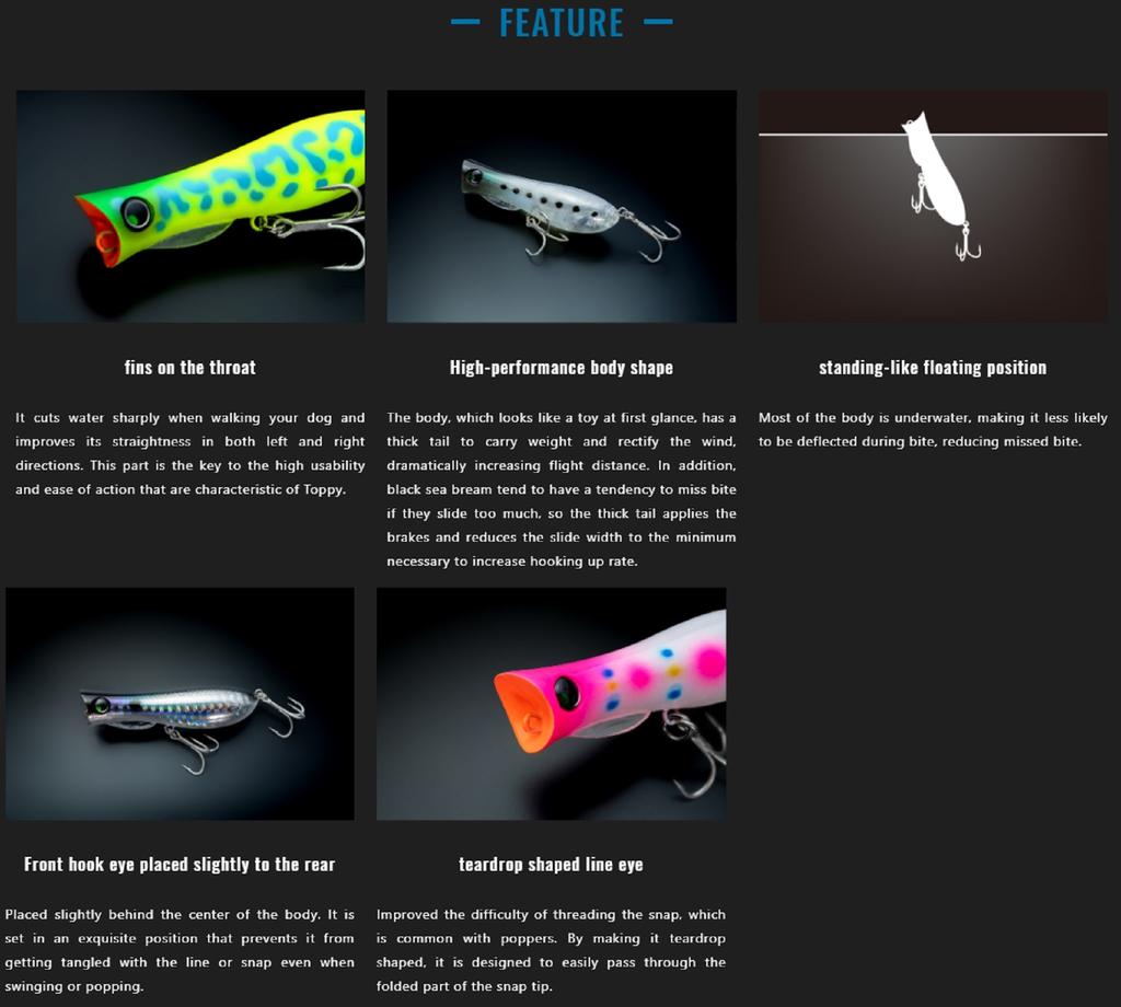 Jackall Bleeker Toppy 67F Floating Lure Inakko (0487)