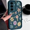 Милый мультяшный чехол с цветами для Samsung Galaxy S25 S24 Ultra S23 S22 Plus S21 S20 FE A15 A16 A26 A34 A35 A36 A54 A55 A56 5G Capa