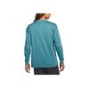 Nike Logo Embroidered Crew Neck Long Sleeve T-Shirt Men Tops Blue Green DR7753-379