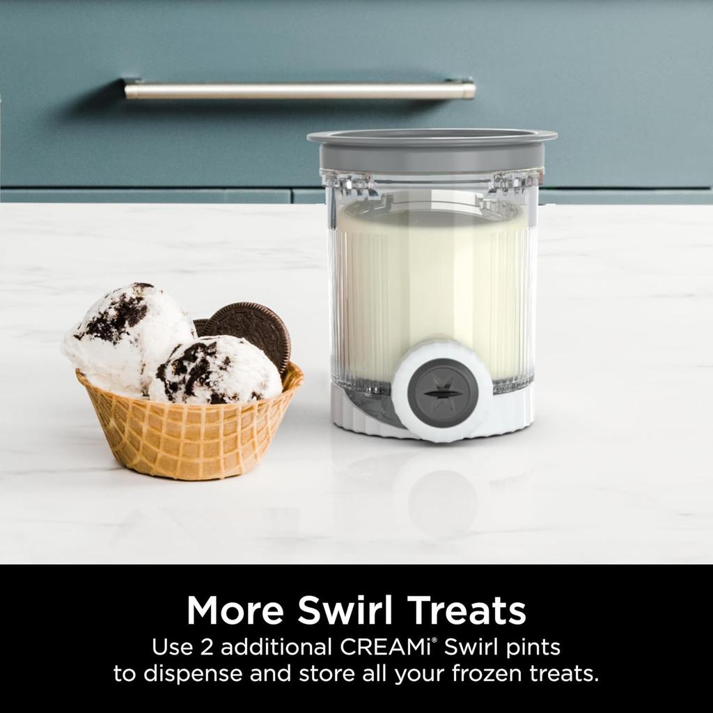 Compatible with Ninja Swirl by Creami NC700 Ice Cream MakerFits NC701 NC701Q CN701CO, 16 oz. Cup Container Replacement