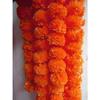 10 Pcs Indian Handmade Artificial Marigold Garland Flowers for Decoration Long for Door Decoration Toran Genda Phool for Wedding
