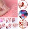 24pcs Fake Nails Toe Sticker Transparent Double Sided Adhesive Tapes Glue for Press On False Nail Tips Extension Stick Tools