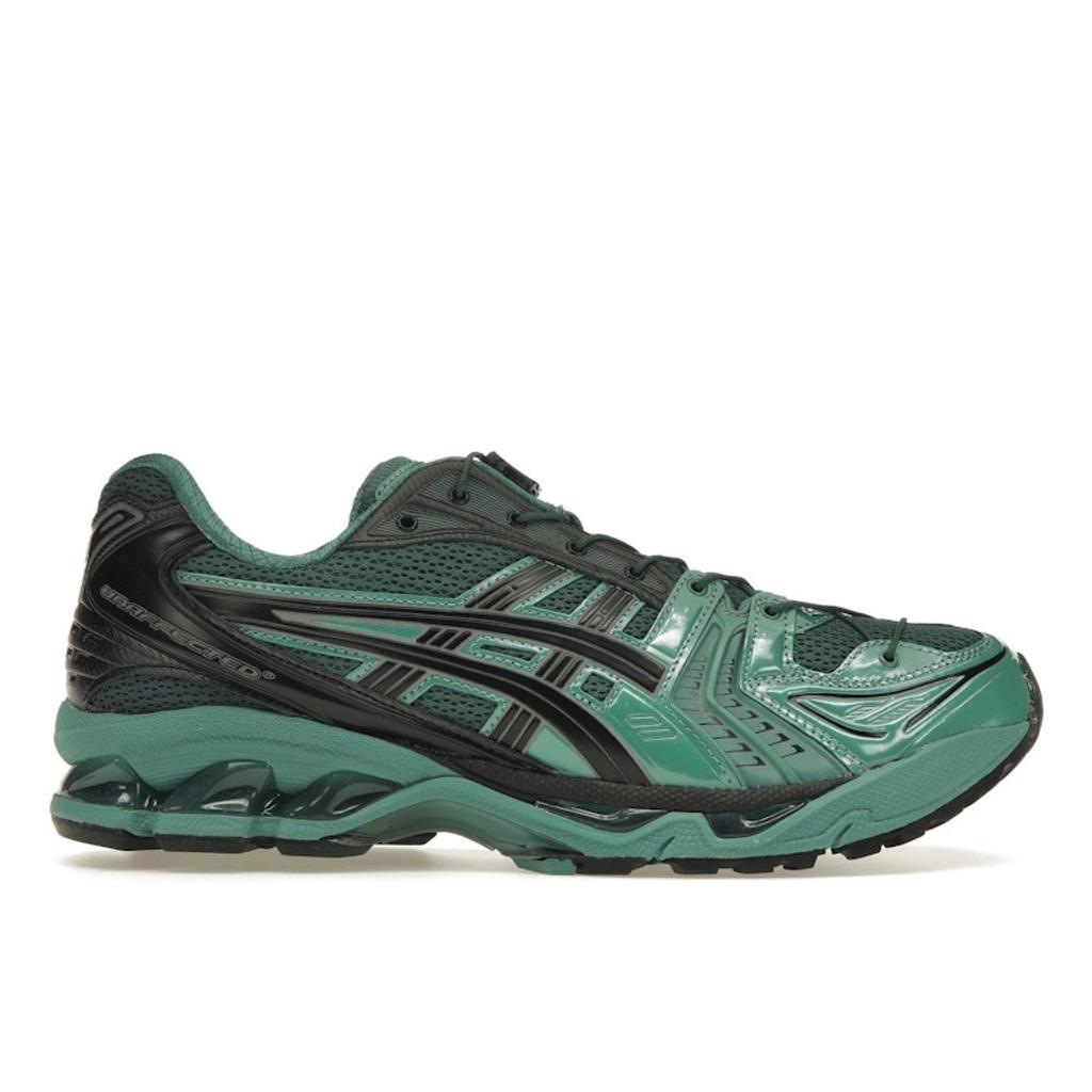 UNAFFECTED X ASICS Gel Kayano 14 Infinite Wonders Pack - Posy Green Men Sneakers Bottle-Green 1201A922-300