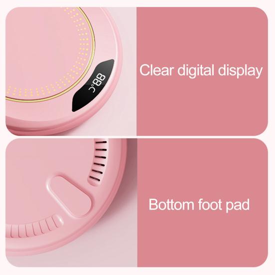 Подогреватель для кружек, электрическая подставка для кофейной чашки с подогревом и 3-температурными настройками, водонепроницаемая USB-подключаемая грелка для чашки с водой, подключаемая к сети